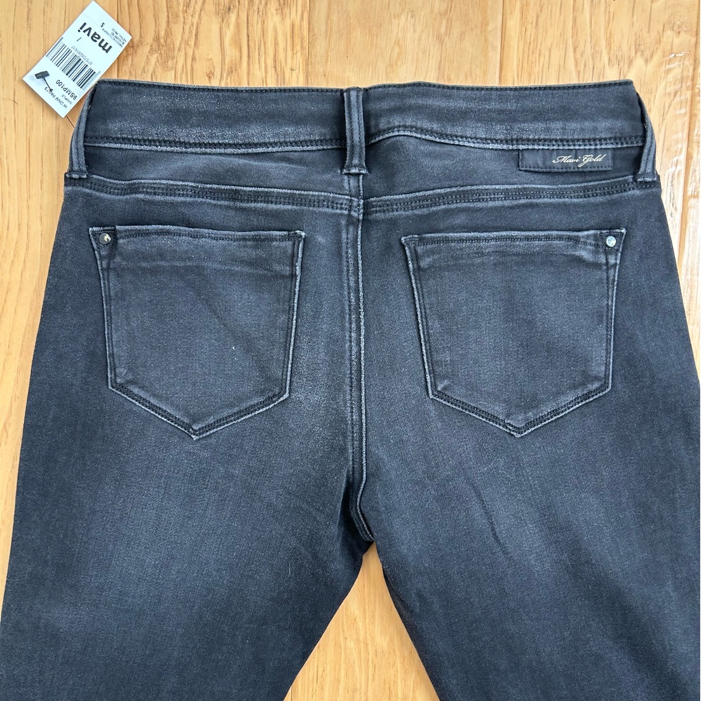 Mavi Gold Alexa Mid Rise Skinny Black Jean NWT 27 Stretch - Picture 8 of 11